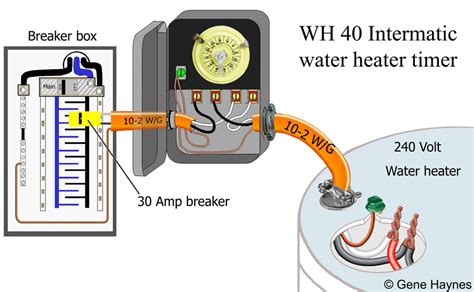 water heater timer wiring diagram